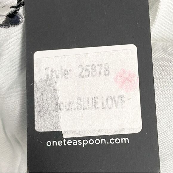 NWT One Teaspoon 1982s High Waist Barrel Jeans in Blue Love Medium Wash Size 26 - Picture 14 of 15